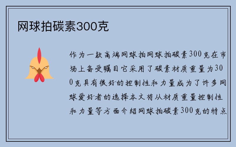 网球拍碳素300克