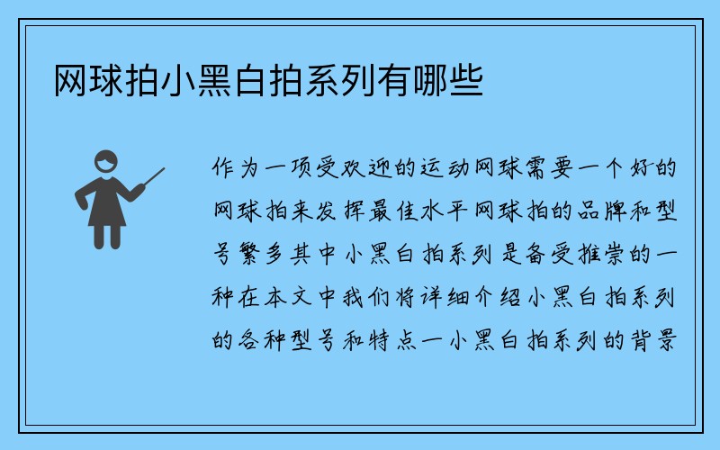 网球拍小黑白拍系列有哪些